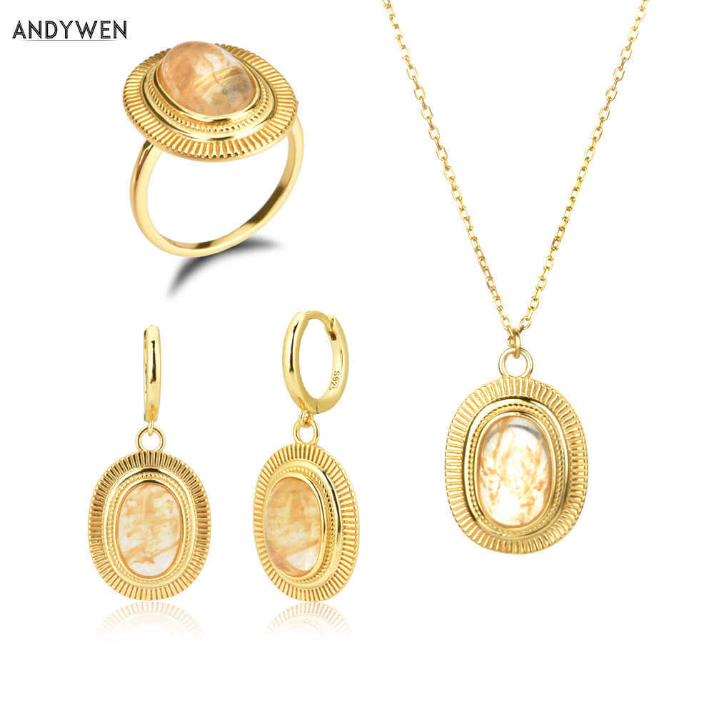 ANDYWEN 925 Sterling Silver Big Oval Pendientes Drop Earring Circle Ring Long Chain Necklace Jewelry Set For Women Party Wedding 210608, White
ANDYWEN 925 Sterling Silver Big Oval Pendientes Drop Earring Circle Ring Long Chain Necklace Jewelry Set For Women Party Wedding 210608, White