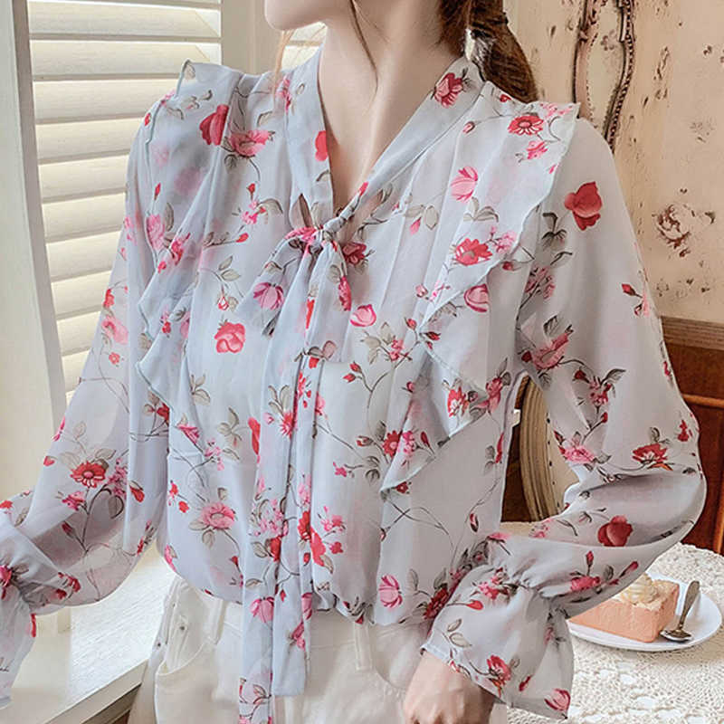 Long Sleeve Ruffles Bow V-Neck Print Chiffon Blouse Shirt Tops Blusa Blouse Women Blusas Mujer De Moda Women Clothing D821 210602, Apricot
Long Sleeve Ruffles Bow V-Neck Print Chiffon Blouse Shirt Tops Blusa Blouse Women Blusas Mujer De Moda Women Clothing D821 210602, Apricot