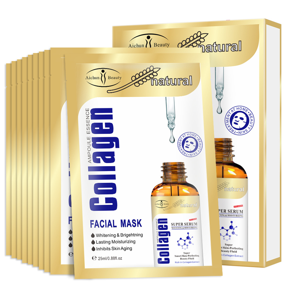 Collagen Moisturizing Hyaluronic Acid Facial Mask Inhibits Skin Aging Firm Skin Care Anti-Aging Oil-control Repair Face masks
Collagen Moisturizing Hyaluronic Acid Facial Mask Inhibits Skin Aging Firm Skin Care Anti-Aging Oil-control Repair Face masks