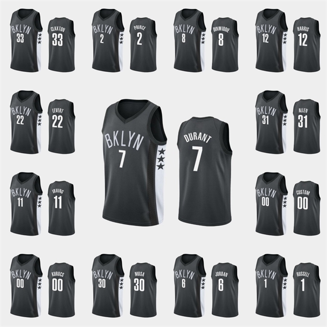 Brooklyn\rNets\rMen Kyrie Irving Kevin Durant Taurean Prince Jarrett Allen Joe Harris\rNBA Black Custom Statement Jersey
Brooklyn\rNets\rMen Kyrie Irving Kevin Durant Taurean Prince Jarrett Allen Joe Harris\rNBA Black Custom Statement Jersey