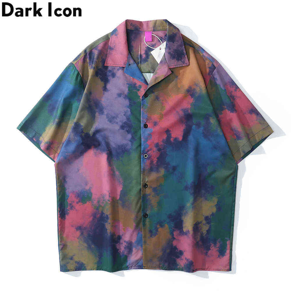 Green Red Tie Dyeing Hawaiian Shirts Men Summer Short Sleeved Street Fashion Polo Shirt Man 210603
Green Red Tie Dyeing Hawaiian Shirts Men Summer Short Sleeved Street Fashion Polo Shirt Man 210603