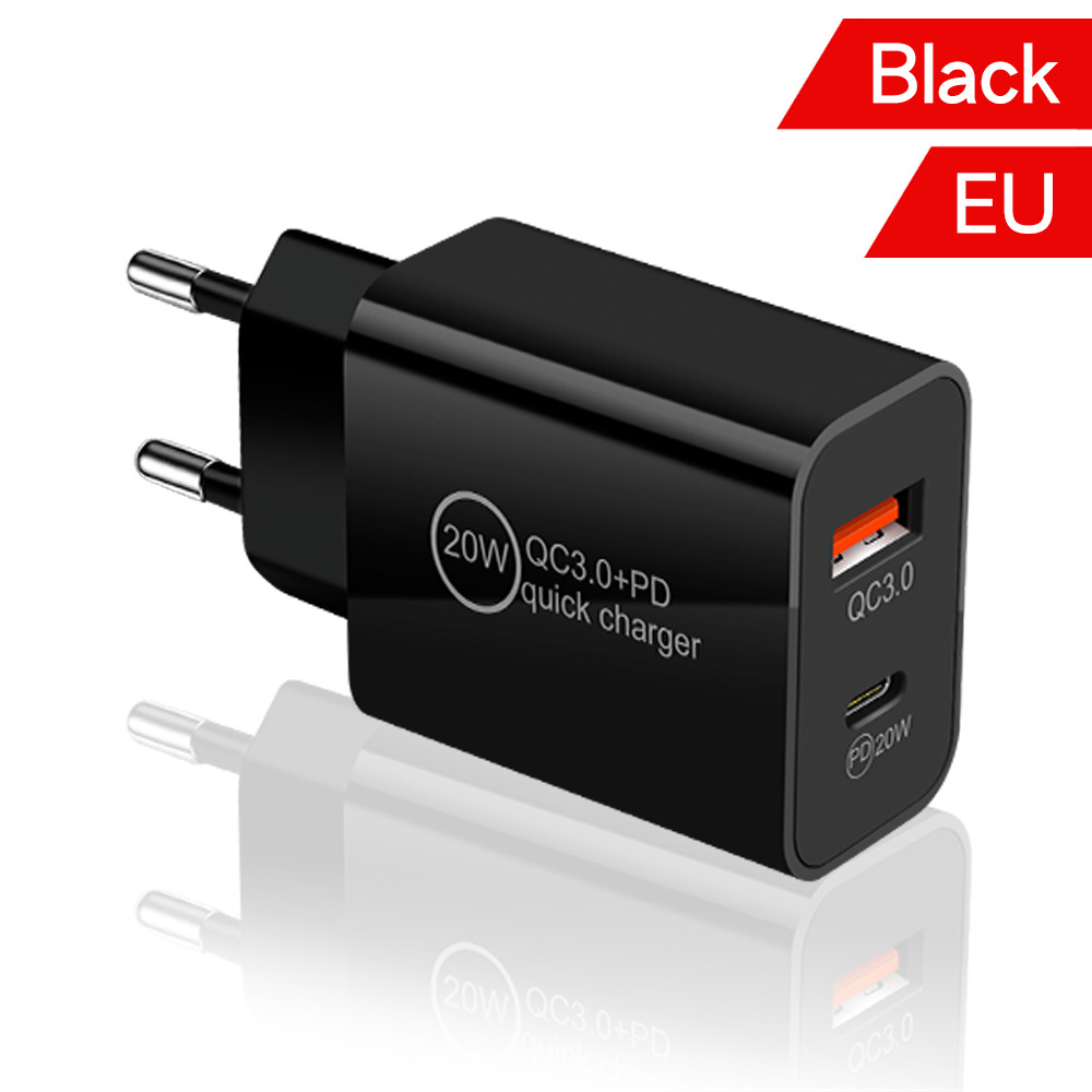 Quick type c USb-C Charger QC3.0 20W PD USB-C EU US UK Travel Wall Chargers Adapter For Iphone 11 12 13 14 Samsung Lg android phone With Retail Box