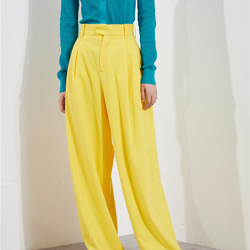 Loose Joker Wide Leg Pants For Women High Waist Straight Casual White Trousers Female Fashion Clotnign 210521