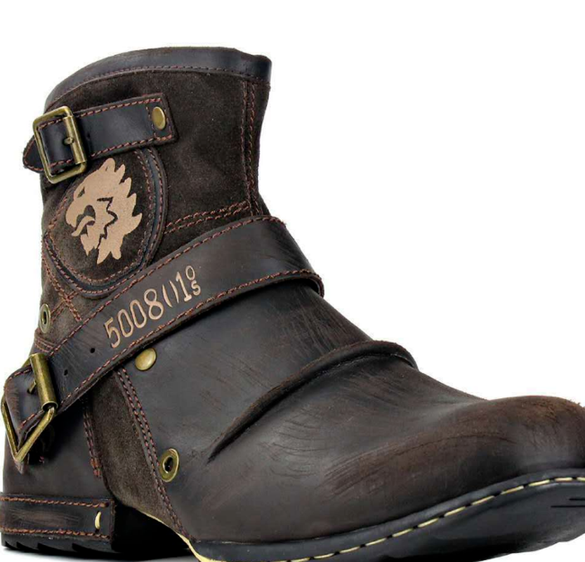 Men male PU leather man plus size ankle boots autumn warm matin shoe mens vintage zapatos de hombres personlizar zapatosSM0028