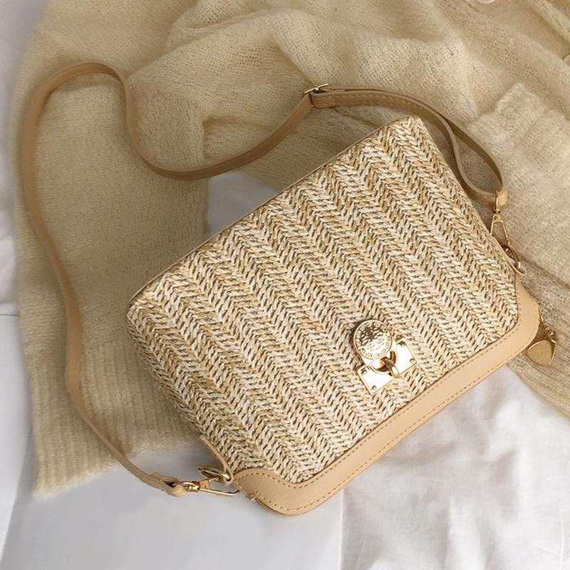 Shoulder Bags Casual Summer 2021 Crossbody Bag Rattan Beach Lady Travel Purses And Handbags