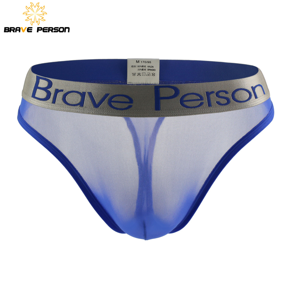BRAVE PERSON Sexy Men's Briefs Transparent Low-waist Briefs Mesh Gauze Breathable Underwear Briefs Panties For Man, Black
BRAVE PERSON Sexy Men's Briefs Transparent Low-waist Briefs Mesh Gauze Breathable Underwear Briefs Panties For Man, Black