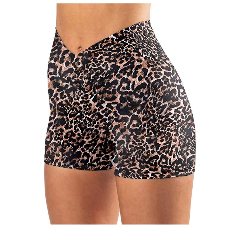 Women's Shorts Slimming Fitness Leisure Leopard Print Summer Slim Knee Down Black Cycling Streetwear, Pk
Women's Shorts Slimming Fitness Leisure Leopard Print Summer Slim Knee Down Black Cycling Streetwear, Pk