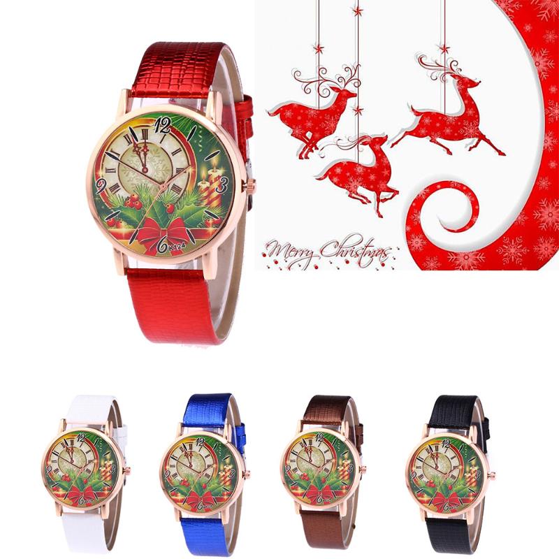 Wristwatches Casual Women Fashion Christmas Pattern Watches Gift Quartz Leather Band Wrist Watch Relogio Feminino Saat Montre Femme, Brown
Wristwatches Casual Women Fashion Christmas Pattern Watches Gift Quartz Leather Band Wrist Watch Relogio Feminino Saat Montre Femme, Brown