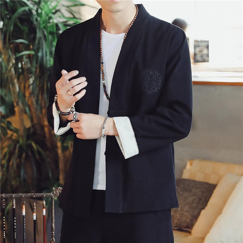 Men's Linen Kimono Fashion Loose Cardigan Outerwear Vintage Coat Male Jackets With Button Casual Overcoat Cloak, Black
Men's Linen Kimono Fashion Loose Cardigan Outerwear Vintage Coat Male Jackets With Button Casual Overcoat Cloak, Black