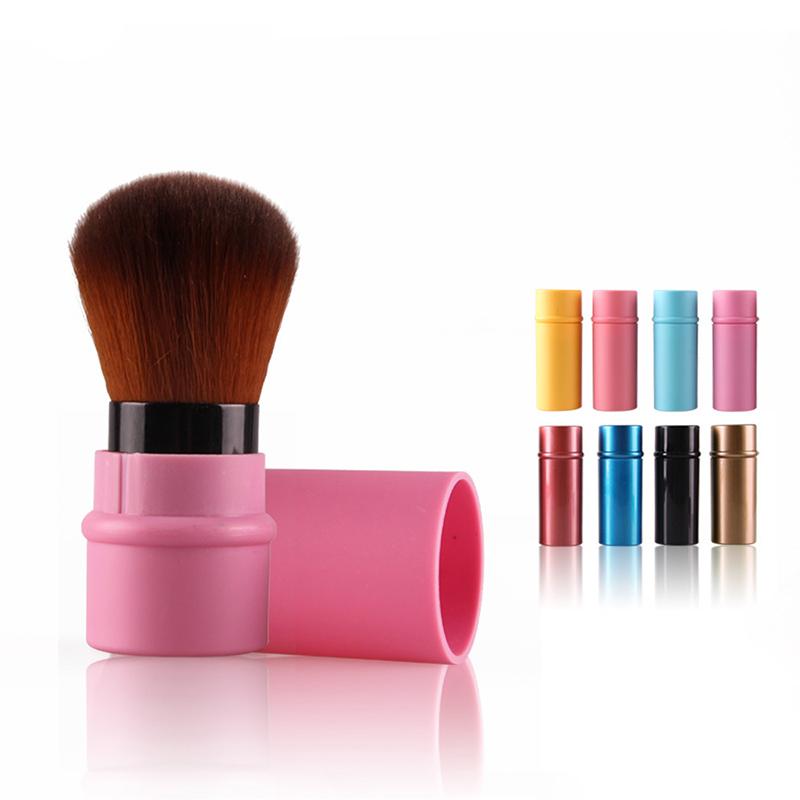 Makeup Brushes Retractable Single Brush Foundation Blending Powder Blusher Face Convenient Travel Tool Cosmetic Soft Bristles