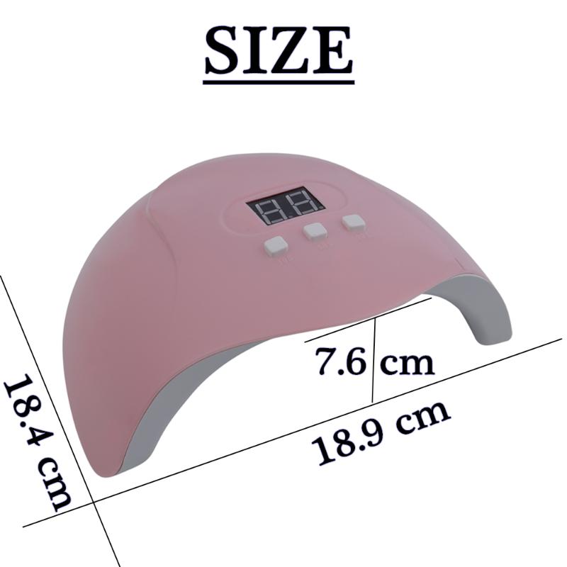 Nail Dryers 54W Drying Lamp UV LED For Curing Gel Polish Machine Motion Sensing LCD Digital Display Manicure Tools