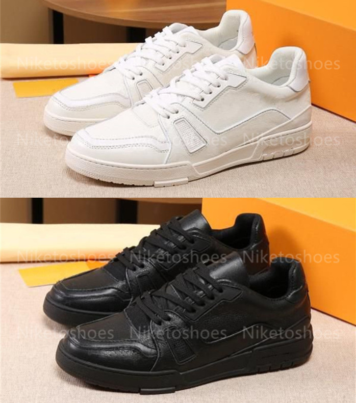 Luxurys Designers Shoes White Black Grained Calf Leather Mens Shoe Embossed Sneaker Sports Rubber Outsole Trainer Sneakers, 01
Luxurys Designers Shoes White Black Grained Calf Leather Mens Shoe Embossed Sneaker Sports Rubber Outsole Trainer Sneakers, 01