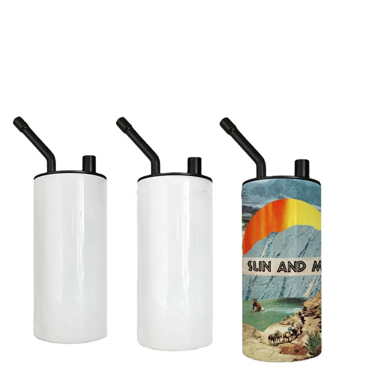 22oz sublimation hookahs Cups cold smoking tumbler fatty straight tumblers with Smoking Lid Glass Bowl Water Pipe