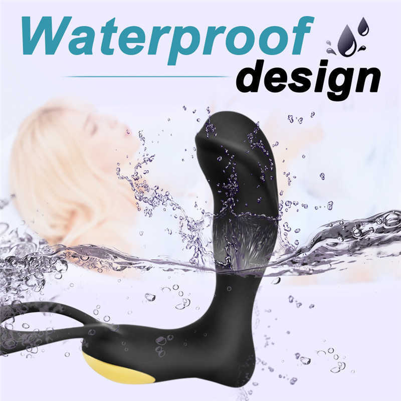 Prostate Massager Vibrator For Men, Male Masturbator Massage, Adult Sex Toys Anal Beads Rings Penis, Plug 211015