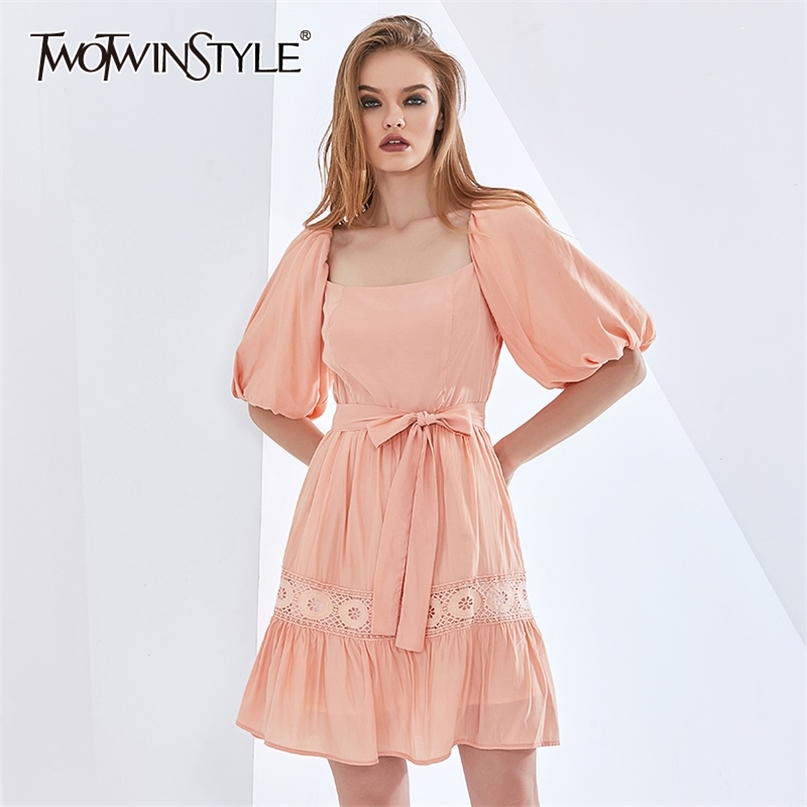 Bow Elegant Women' Dress Square Collar Puff Sleeve High Waist Blet Dresses For Female Summer Womens Clothing 210520, Orange
Bow Elegant Women' Dress Square Collar Puff Sleeve High Waist Blet Dresses For Female Summer Womens Clothing 210520, Orange