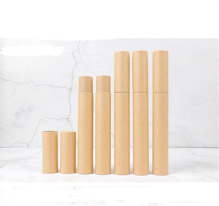 500pcs/lot Black Kraft Paper Incense Tube Boxes Incense-Barrel Small Storage Box for pencil Joss Stick Convenient Carrying 20.7x2.1cm SN2896