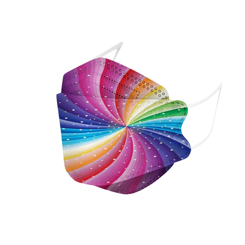 2022 New Gradient magic color disposable four-layer mask star printing fish-shaped willow-shaped masks
2022 New Gradient magic color disposable four-layer mask star printing fish-shaped willow-shaped masks