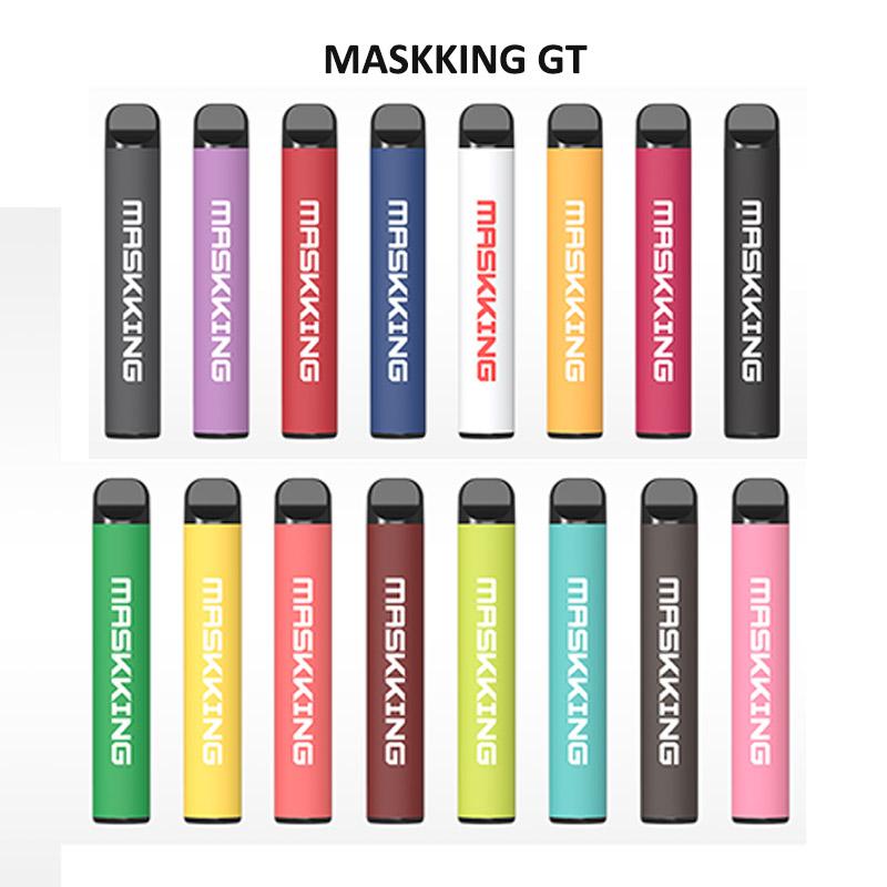 Maskking High GT Disposable vape E Cigarette starter kit device 450+Puffs 350mah Battery 2ml Pre-Filled Pen Original vapors wholesale
Maskking High GT Disposable vape E Cigarette starter kit device 450+Puffs 350mah Battery 2ml Pre-Filled Pen Original vapors wholesale