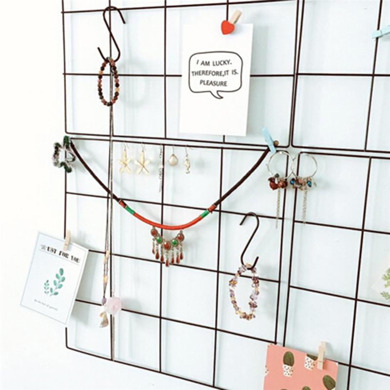 Iron Storage Rack Holder Ins Style Grid Wall Pos Grids Metal Pictures Postcards Mesh Frame DIY Home Bedroom Decoration Decorative Objects
Iron Storage Rack Holder Ins Style Grid Wall Pos Grids Metal Pictures Postcards Mesh Frame DIY Home Bedroom Decoration Decorative Objects