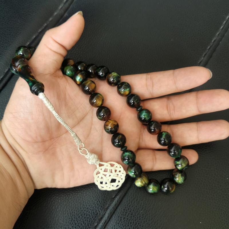 Beaded, Strands Tasbih Turkish 1000 Sterling Silver Tassel Green Resin Rosary Bead Eid Gift Islamic Accessories Misbaha Arabic Fashion Produ
Beaded, Strands Tasbih Turkish 1000 Sterling Silver Tassel Green Resin Rosary Bead Eid Gift Islamic Accessories Misbaha Arabic Fashion Produ