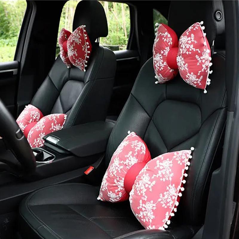 Seat Cushions Lace Bowknot Shape Car Headrest Waist Support Breathable Neck Pillow Interior Supplies For Girls Lady Women
Seat Cushions Lace Bowknot Shape Car Headrest Waist Support Breathable Neck Pillow Interior Supplies For Girls Lady Women