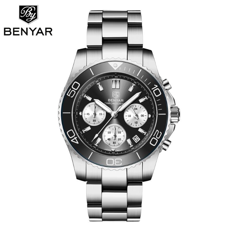 Wristwatches 2021 BENYAR Mens Watches Top Luxury Automatic Watch Men Business Mechanical Wristwatch Japan Movt 100M Steel Diving Clock, Blue
Wristwatches 2021 BENYAR Mens Watches Top Luxury Automatic Watch Men Business Mechanical Wristwatch Japan Movt 100M Steel Diving Clock, Blue