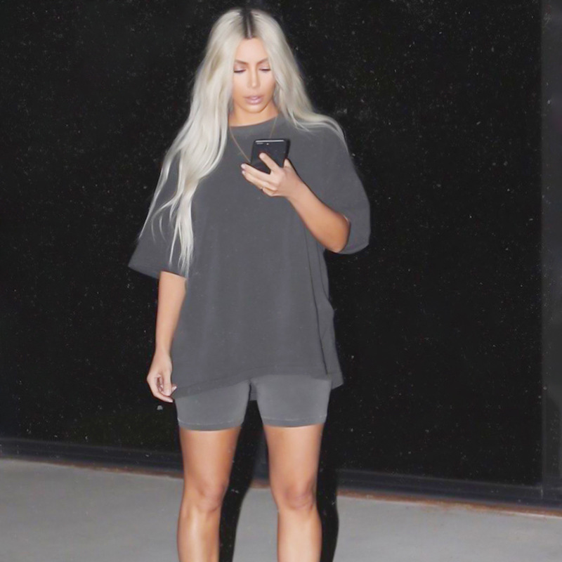 Kanye West Season 6 same wash make old high street solid short sleeve T-shirt Y3VH, White;black
Kanye West Season 6 same wash make old high street solid short sleeve T-shirt Y3VH, White;black