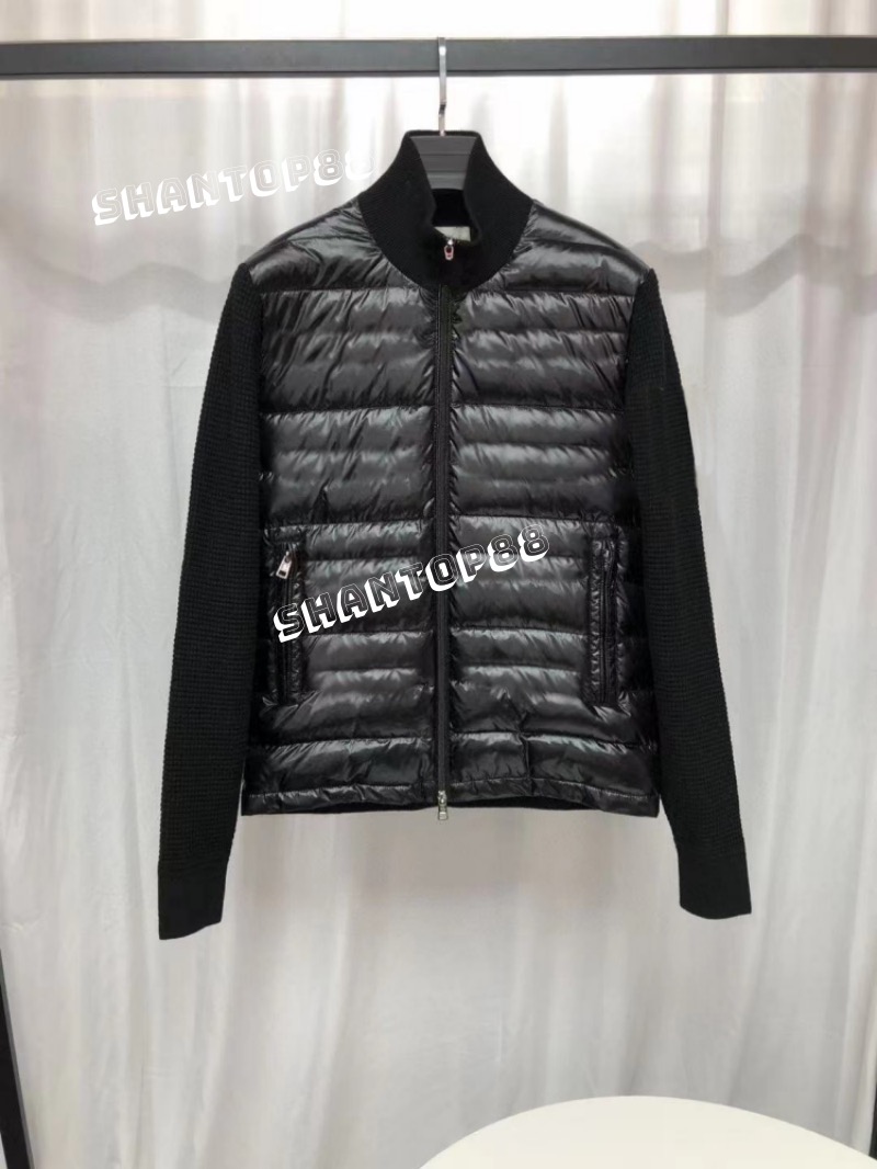 Designer password high-quality Goose duck down jacket mens short winter trend women couples splicing shiny black White Knitted sleeves Exter
Designer password high-quality Goose duck down jacket mens short winter trend women couples splicing shiny black White Knitted sleeves Exter
