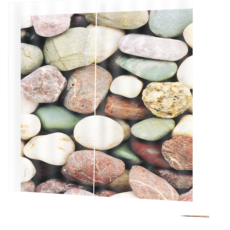 Beautiful Photo Fashion Customized 3D Curtain stone soundproof windproof curtains