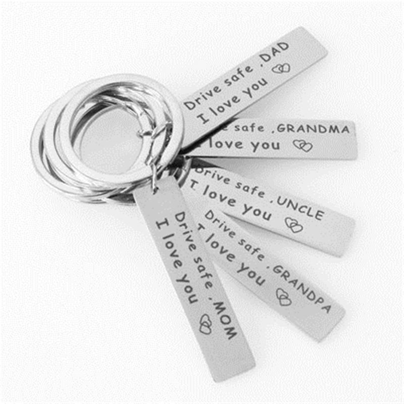 Keychains Selling European And American Wind Car Drive Safe L Love You Family Stainless Steel Keychain Key Chain
Keychains Selling European And American Wind Car Drive Safe L Love You Family Stainless Steel Keychain Key Chain