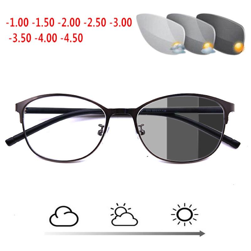 Fashion Sunglasses Frames Retro Full Frame Eyeglass Sun Glasses Pochromic Student Myopia Eyeglasses Men Women Eyewear Prescription -1.5
Fashion Sunglasses Frames Retro Full Frame Eyeglass Sun Glasses Pochromic Student Myopia Eyeglasses Men Women Eyewear Prescription -1.5