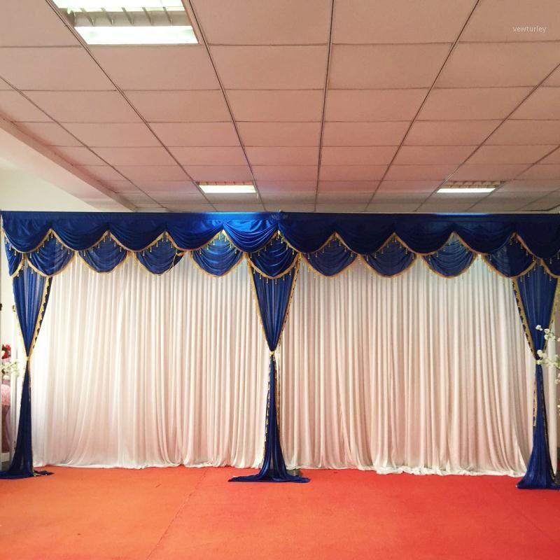 Party Decoration Double Layer Valance With Tassel Wedding Backdrop 3m* 6m Ice Silk Swag Trim Curtain
Party Decoration Double Layer Valance With Tassel Wedding Backdrop 3m* 6m Ice Silk Swag Trim Curtain