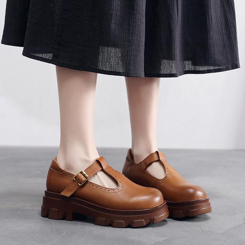 YourSeason Ladies Buckle Strap Platform Heels Shoes 2021 Genuine Leather Handmade Women Vintage Pumps Spring Autumn Dress, Black
YourSeason Ladies Buckle Strap Platform Heels Shoes 2021 Genuine Leather Handmade Women Vintage Pumps Spring Autumn Dress, Black