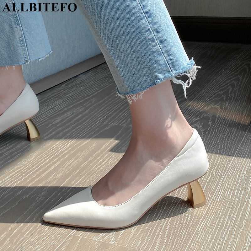 ALLBITEFO golden heel soft genuine leather women heels shoes Sheepskin insole fashion sexy high heels high heel shoes 210611, As picture
ALLBITEFO golden heel soft genuine leather women heels shoes Sheepskin insole fashion sexy high heels high heel shoes 210611, As picture