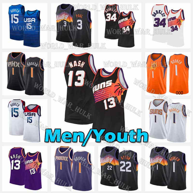 Steve 13 Nash Jersey Charles 34 Barkley Chris 3 Paul Suns Devin 1 Booker Deandre 22 Ayton Basketball Retro 2021 2022 Finals Mesh Patch Phoenix Jerseys, Men jersey
Steve 13 Nash Jersey Charles 34 Barkley Chris 3 Paul Suns Devin 1 Booker Deandre 22 Ayton Basketball Retro 2021 2022 Finals Mesh Patch Phoenix Jerseys, Men jersey