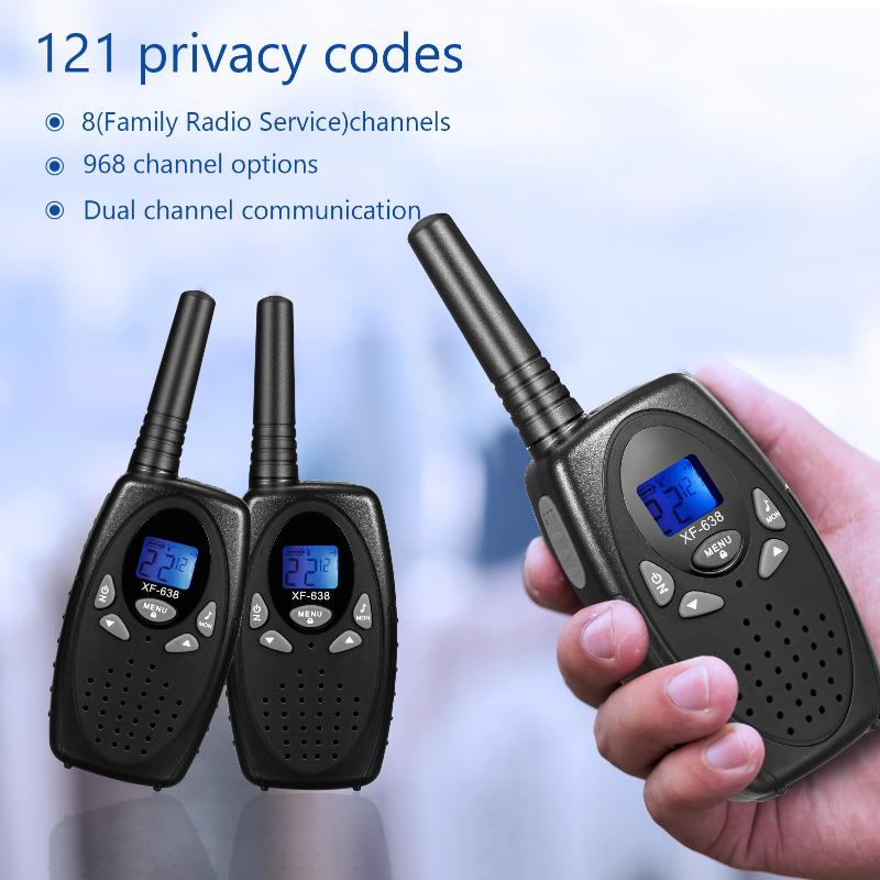 One Pair Walkie Talkie Long Range With Noise Canceling VOX Two Way Radio 8 Channel 0.5W For Kids Camping Hiking Cycling
One Pair Walkie Talkie Long Range With Noise Canceling VOX Two Way Radio 8 Channel 0.5W For Kids Camping Hiking Cycling