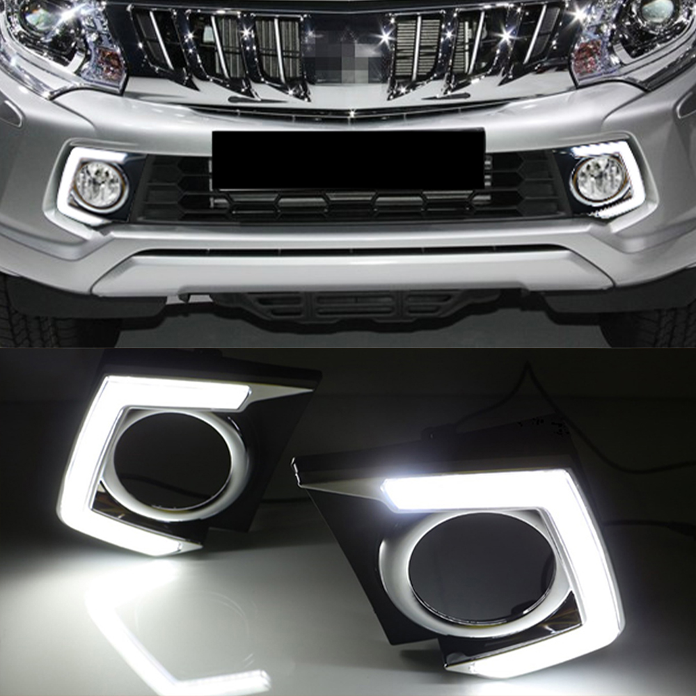 2Pcs For Mitsubishi Triton L200 2015 2016 2017 2018 Car LED Daytime Running Light DRL Lamp Dimming Function Fog lamp
2Pcs For Mitsubishi Triton L200 2015 2016 2017 2018 Car LED Daytime Running Light DRL Lamp Dimming Function Fog lamp