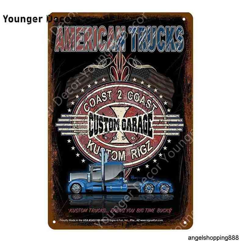 American Trucks Custom Garage Metal Plate Vintage Home Decor Bar Pub Decorative Poster Retro Painting Plaque Car Signs YI-155
American Trucks Custom Garage Metal Plate Vintage Home Decor Bar Pub Decorative Poster Retro Painting Plaque Car Signs YI-155