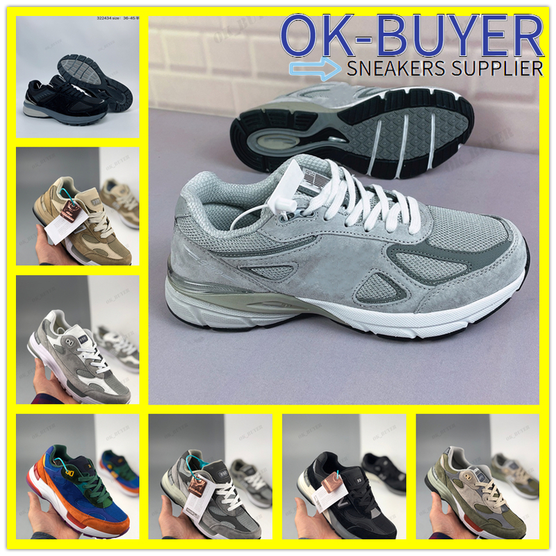 M990V5 Sneaker for Men 990V5 Sneakers Mens Running Shoes Women Reflective Sports Shoe Womens Trainers Man Training Athletic Chaussures Grey