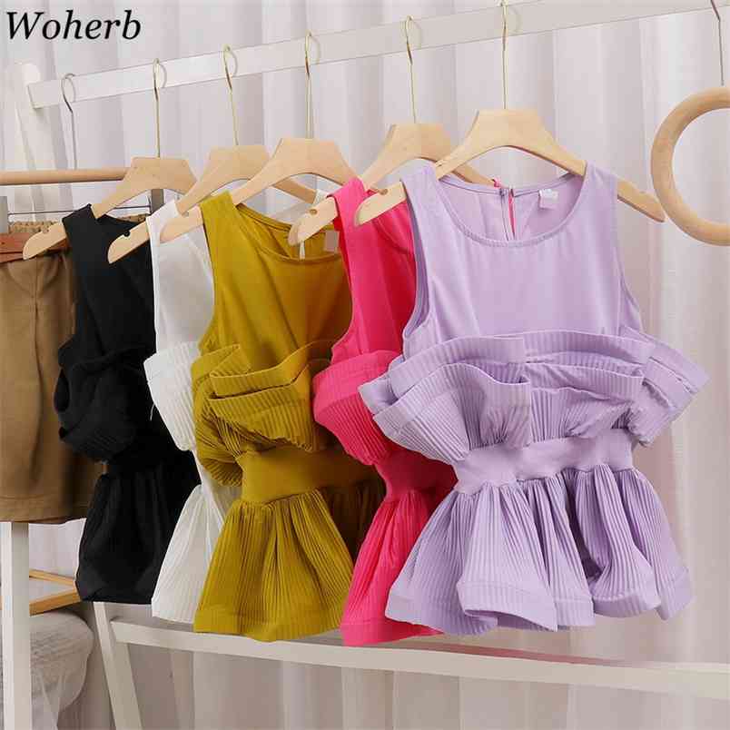 Off Shoulder Ruffle Top Women Tank Summer Elegant Sleeveless Shirt High Waist Wrap Blouse Ladies s 210519, Black
Off Shoulder Ruffle Top Women Tank Summer Elegant Sleeveless Shirt High Waist Wrap Blouse Ladies s 210519, Black