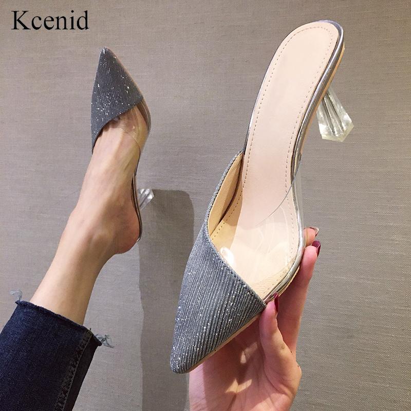 Slippers Kcenid Summer Crystal Heel Mules Shoes Women Sexy Pointed Toe High Ladies Transparent Slip On Sandals Silver, Black
Slippers Kcenid Summer Crystal Heel Mules Shoes Women Sexy Pointed Toe High Ladies Transparent Slip On Sandals Silver, Black