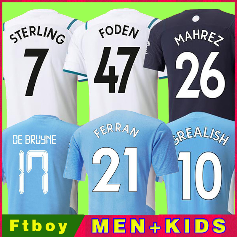 21 22 Man manchester HOME AWAY THIRD soccer jersey GREALISH CitY STERLING FERRAN DE BRUYNE FODEN 2021 2022 football shirts men + kids kit sets uniform, Black;yellow
21 22 Man manchester HOME AWAY THIRD soccer jersey GREALISH CitY STERLING FERRAN DE BRUYNE FODEN 2021 2022 football shirts men + kids kit sets uniform, Black;yellow