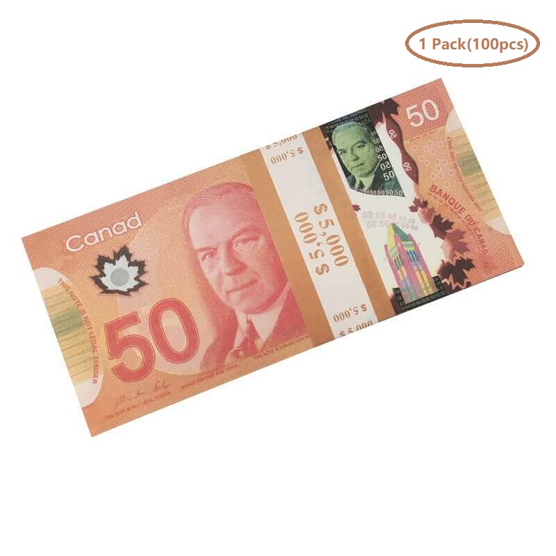Prop Money Cad Canadian Party Dollar Canada Banknotes Fake Notes Movie Props264a clep 8c4