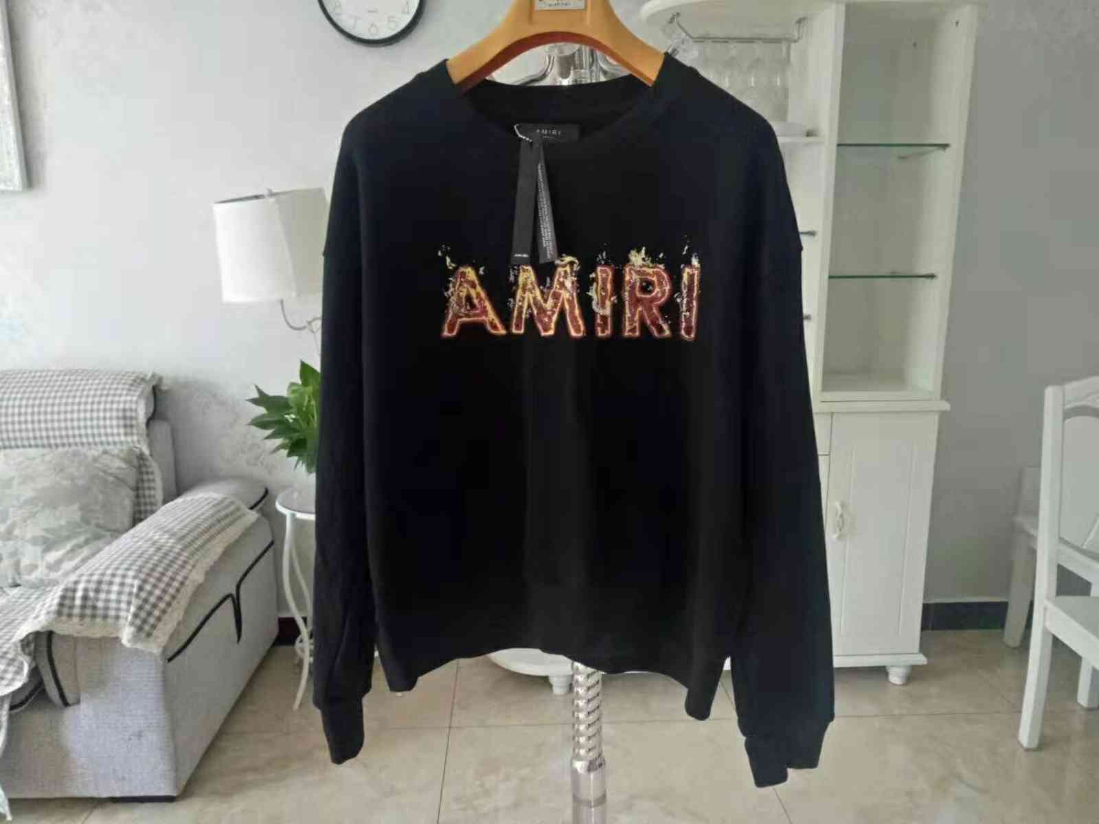 New Amri 19 Flame Style Sweater Amri Black Pullover Loose Bat Sleeve Long Sleeve for Men and Women
New Amri 19 Flame Style Sweater Amri Black Pullover Loose Bat Sleeve Long Sleeve for Men and Women