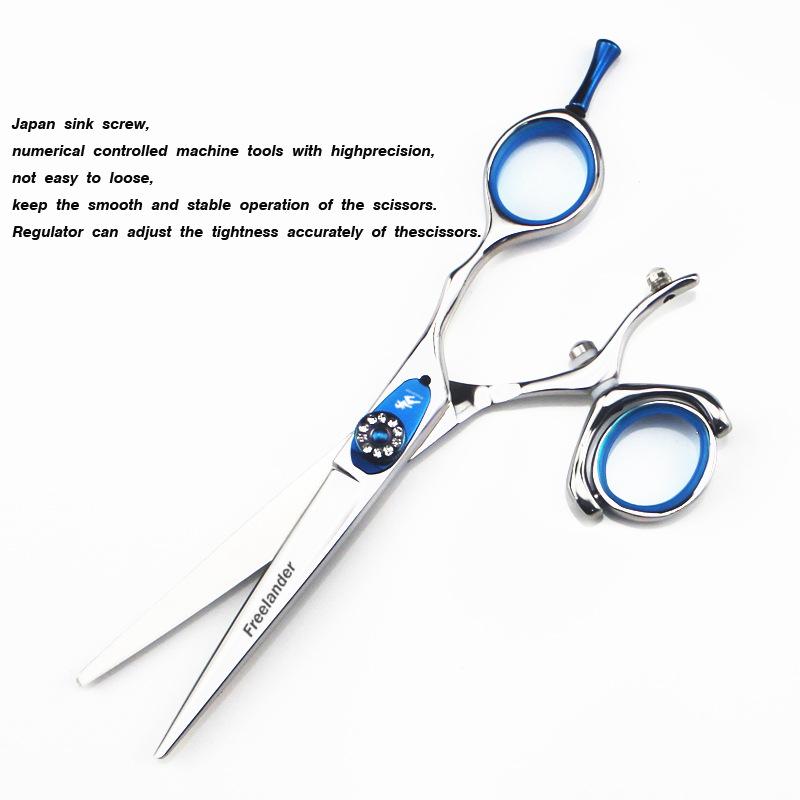 Hair Scissors 5.5 6 Flying Shears 440C Swivel Thumb Rotating Hairdressing free shipping