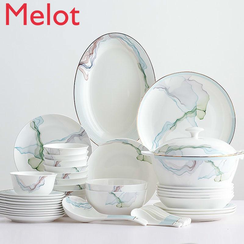 Simple Northern European Dishes And Chopsticks Chinese Gold Edged Tableware Combination Bone China Bowl Plate Bowls
Simple Northern European Dishes And Chopsticks Chinese Gold Edged Tableware Combination Bone China Bowl Plate Bowls