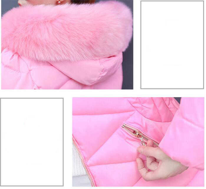 Women Winter Jackets Coats Down cotton Hooded Parkas Feminina Warm Outwear Faux Fur Collar Plus Size Long A82904 211013