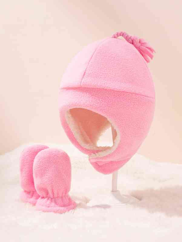 Baby Fleece Lined Hat & Gloves SHE
