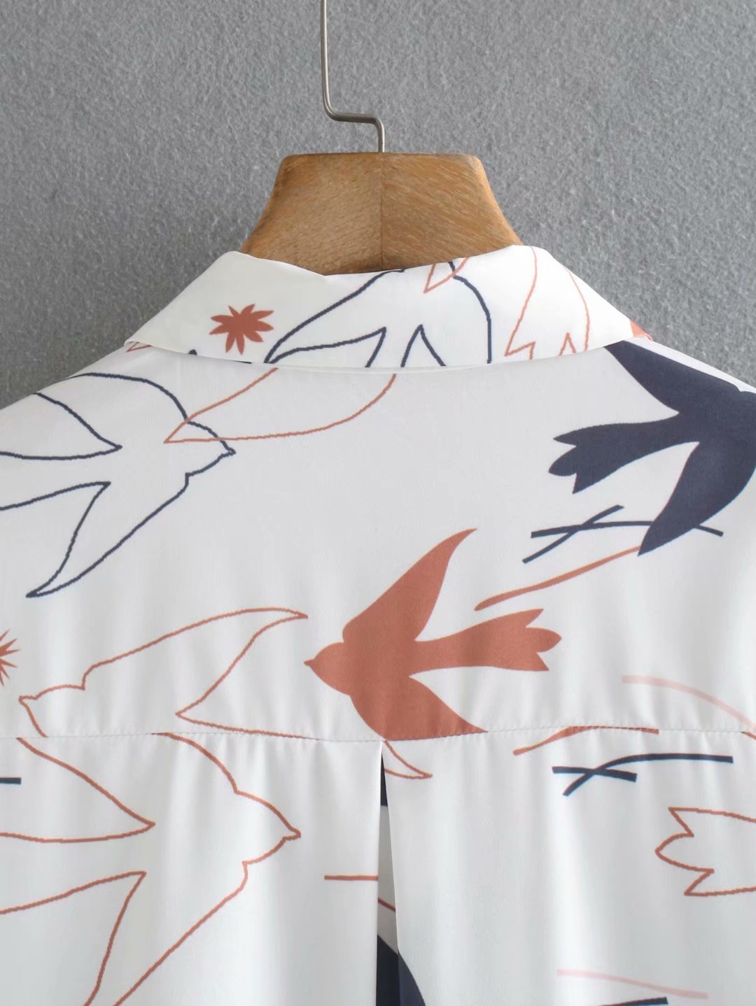 Cartoon Print Plus Size Skin-friendly Chic Female Shirt Top Lapel Single-breasted Long-sleeved Women's Tops 210507