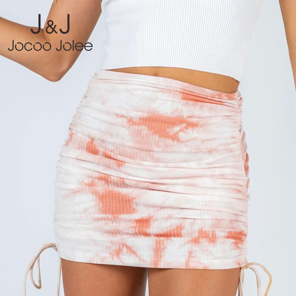 Jocoo Jolee Women Sexy High Waist Drawstring Ruched Mini Skirt Casual Tie-dye Print Knitted Elastic Bodycon Skirts Summer 210518, Green
Jocoo Jolee Women Sexy High Waist Drawstring Ruched Mini Skirt Casual Tie-dye Print Knitted Elastic Bodycon Skirts Summer 210518, Green